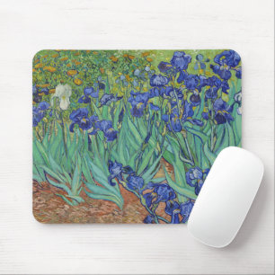 Berühmtes Ölbild Blaue Schwertlilien von Van Gogh Mousepad