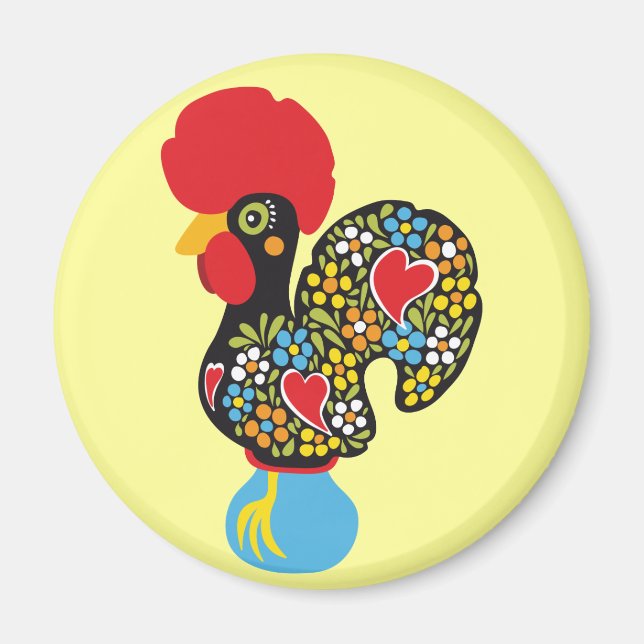 Berühmtes Rooster von Barcelos Nr. 06 Magnet (Vorne)