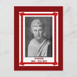 Berühmtes Volk, Aristoteles 384 - 322 v. u. Z. Postkarte
