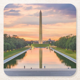 Berühmtes Washington Monument Rechteckiger Pappuntersetzer