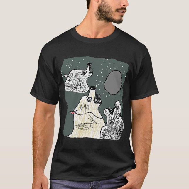 Berühmtes Wolf-Shirt Reimagined T-Shirt (Vorderseite)