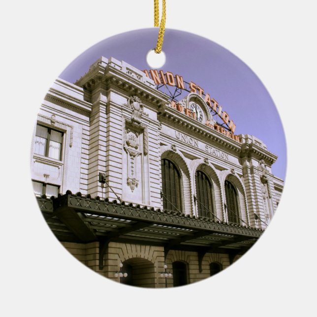 Berühmtes Zugstations-Gebäude Keramik Ornament (Vorne)
