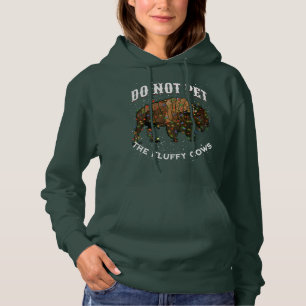 Berühre die flauschigen Kühe zu Weihnachten in Yel Hoodie