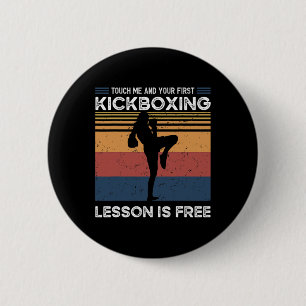 Berühre mich und dein erster Kickboxunterricht ist Button