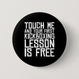 Berühre mich und dein erster Kickboxunterricht ist Button