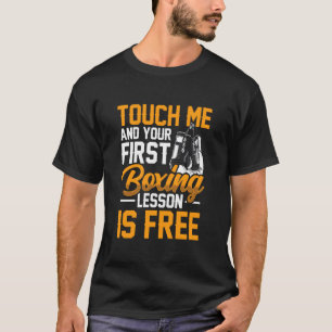 Berühre mich und deine erste Boxstunde ist kostenl T-Shirt