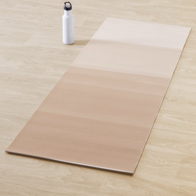 Berührung warmer beiger Wasserfarbe Abstrakt #1 Yogamatte (Beispiel)