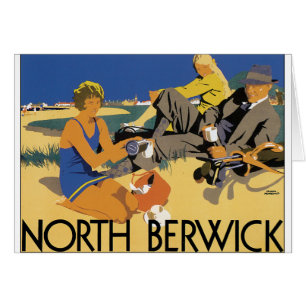 Berwick, Vintages Reiseplakat Schottlands