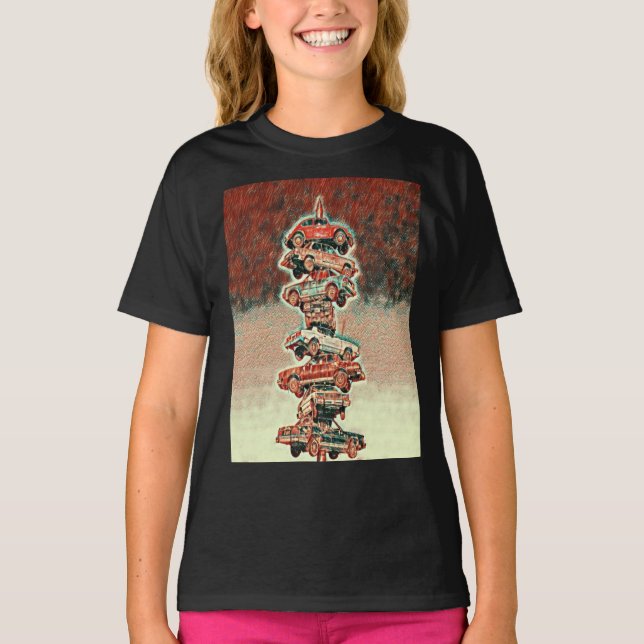 Berwyn, Autospindel, Berwyn, Illinois Red Shades C T-Shirt (Vorderseite)