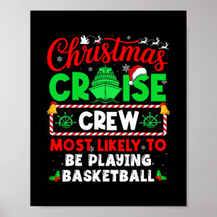 Besatzung auf Weihnachtskreuzfahrt, die am wahrsch Poster