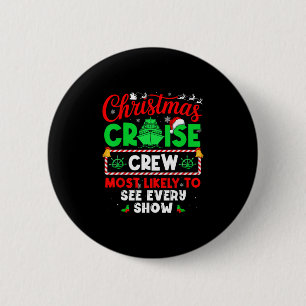 Besatzung der Weihnachtskreuzfahrt, die am wahrsch Button