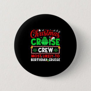 Besatzung der Weihnachtskreuzfahrt, die am wahrsch Button