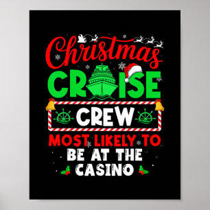 Besatzung der Weihnachtskreuzfahrt, die am wahrsch Poster