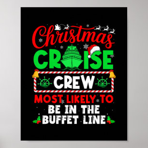 Besatzung der Weihnachtskreuzfahrt, die am wahrsch Poster