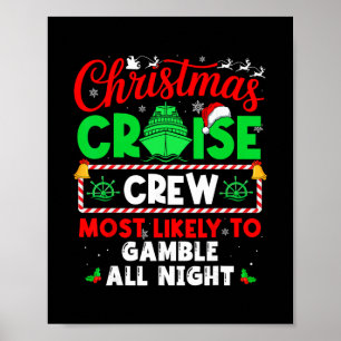 Besatzung der Weihnachtskreuzfahrt, die am wahrsch Poster