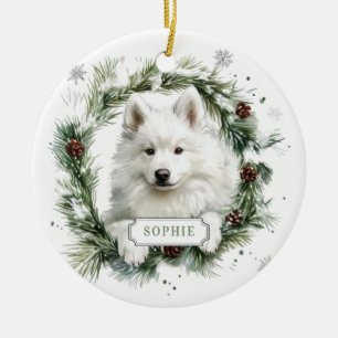 Besäumte Keramik Circle Ornament
