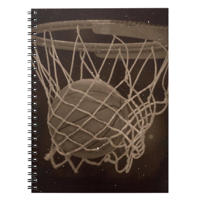 Beschädigtes Basketball-Foto Notizblock (Vorderseite)