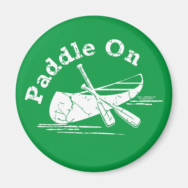 Beschädigtes Paddel beim Design - Kreiselmagazin Magnet (Vorne)