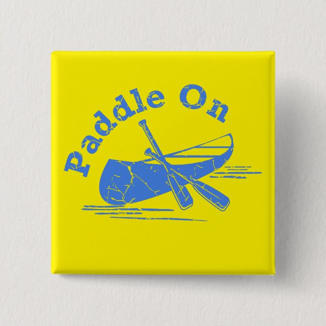Beschädigtes Paddel beim Design - Schaltfläche Pla Button (Vorderseite)