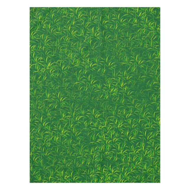 Beschaffenheit des grünen Grases Tischdecke (Vorderseite)