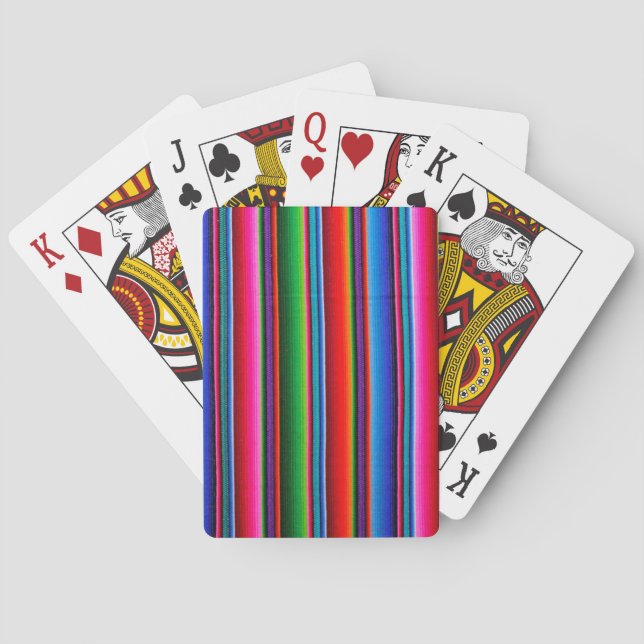 Beschaffenheit des mexikanischen Gewebes Spielkarten (Rückseite)
