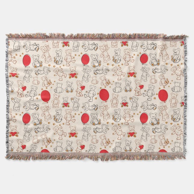 Beschaffenheit mit Teddybären Decke (Vorderseite)