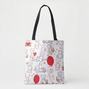 Beschaffenheit mit Teddybären Tasche