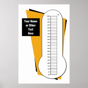 Beschaffenthermometer durch Prozentsatz Poster