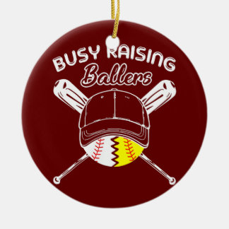 beschäftigt, Ballers zu züchten Baseball Liebe Fun Keramik Ornament