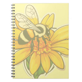 Beschäftigt mit dem Sammeln von Pollen  Notizblock