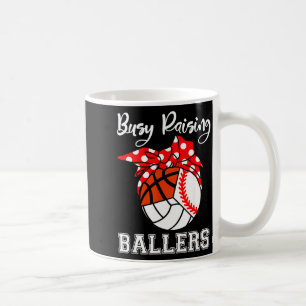 Beschäftigt mit der Erziehung von Ballern Baseball Kaffeetasse
