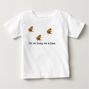 Beschäftigte Biene Baby T-shirt