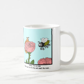 Beschäftigte Biene Kaffeetasse