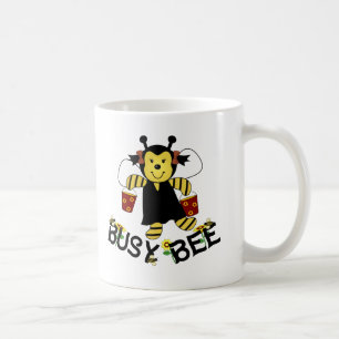 Beschäftigte Biene Kaffeetasse