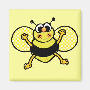 Beschäftigte Biene Magnet