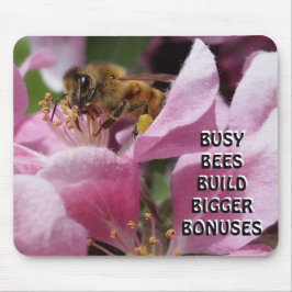 Beschäftigte Bienen-Gestalt-größere Prämien Mousepad