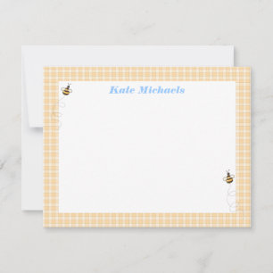 Beschäftigte Bienen-personalisiertes Briefpapier Mitteilungskarte