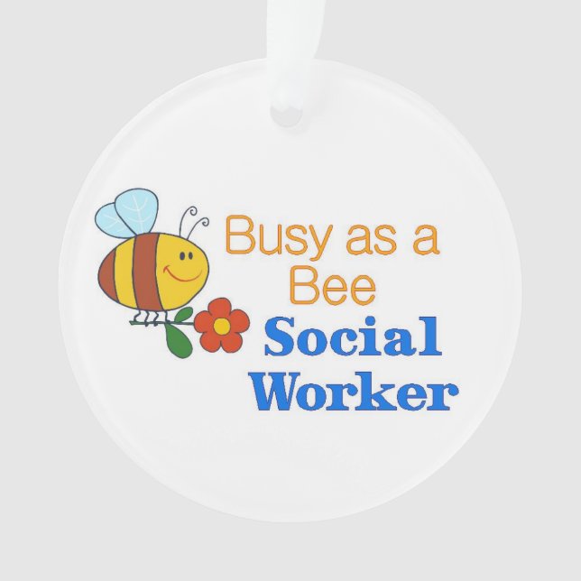 Beschäftigte Bienen-Sozialarbeiter Ornament (Vorderseite)