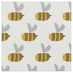 Beschäftigte Hummelbienen Stoff