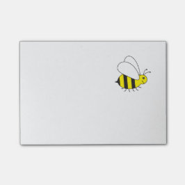 Beschäftigte kleine Hummel-Biene Post-it Klebezettel