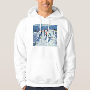 Beschäftigte Ski-Steigung Lofer 2004 Hoodie