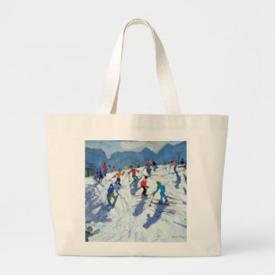 Beschäftigte Ski-Steigung Lofer 2004 Jumbo Stoffbeutel