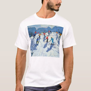Beschäftigte Ski-Steigung Lofer 2004 T-Shirt