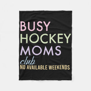 Beschäftigter Hockey-Mütter-Club Keine verfügbaren Fleecedecke