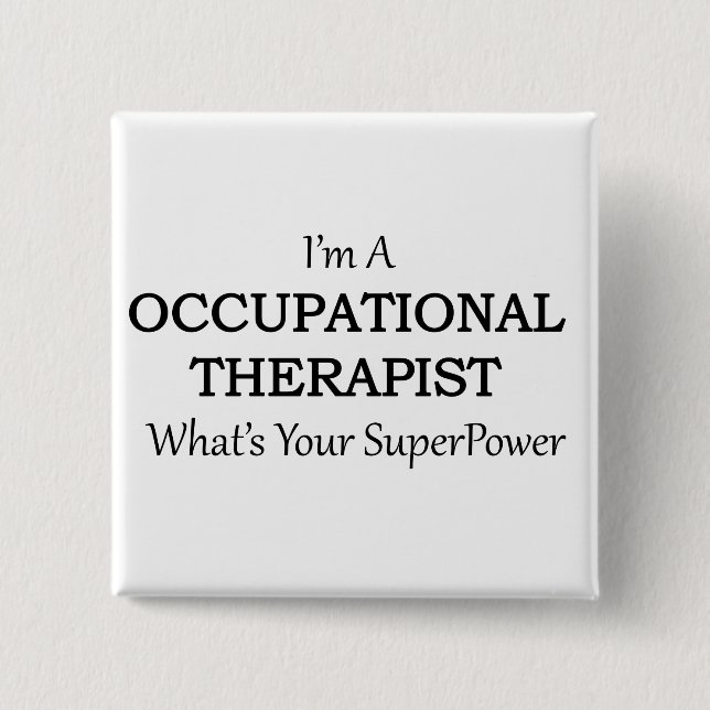 Beschäftigungstherapeut Button (Vorderseite)