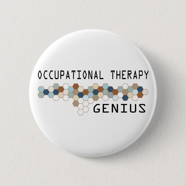 Beschäftigungstherapie-Genie Button (Vorderseite)