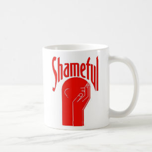 beschämendes großes grafisches Shirt Kaffeetasse