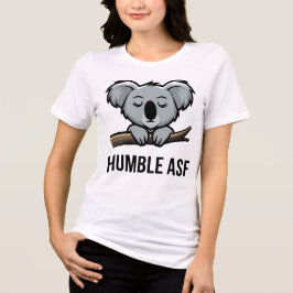 bescheiden asf koala Tri-Blend shirt