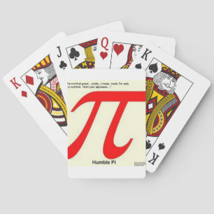 Bescheidenes Pi R Quadrat Lustig Spielkarten