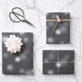 Bescheidenes Weiß, spielerisch und willkürlich ver Geschenkpapier Set